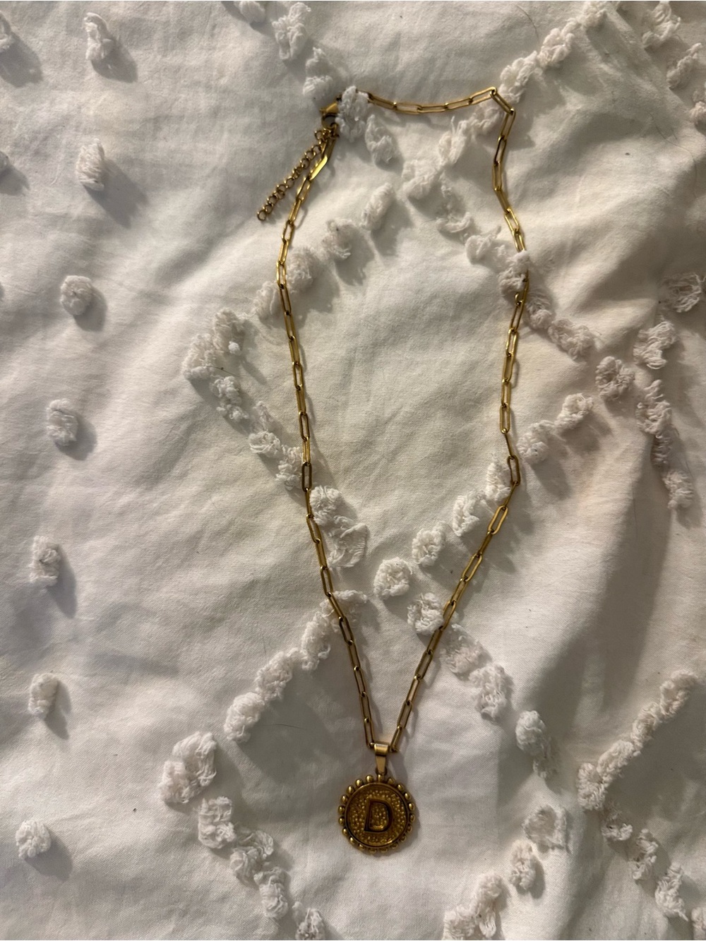Gold Letter D Pendant Necklace - Women Jewelry